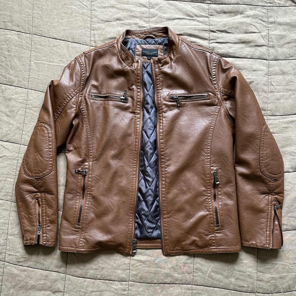 Men’s Faux Leather Jacket - Small